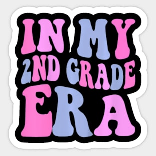 Back to School In My 2nd Second Grade Era,Teacher Kids Girls Sticker